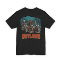 Outlaws Biker Tee — Retro Skull Motorcycle Graphic T-Shirt