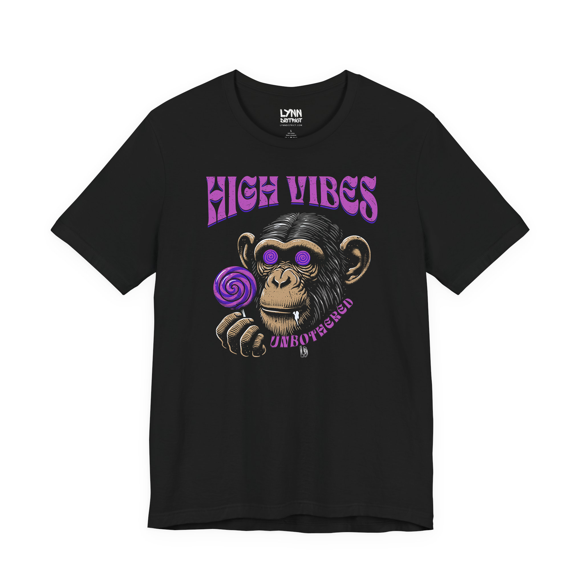 High Vibes Unbothered Monkey Tee